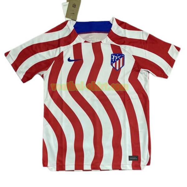 atletico madrid thuis shirt 2022 2023 thailand rood wit mannen