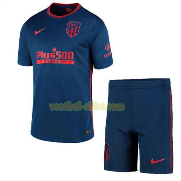 atletico madrid uit shirt 2020-2021 blauw kinderen
