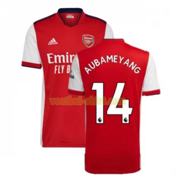aubameyang 14 arsenal thuis shirt 2021 2022 rood mannen