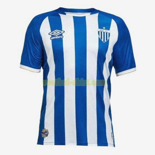 avai fc thuis shirt 2021 2022 thailand blauw wit mannen