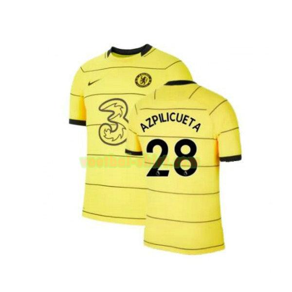 azpilicueta 28 chelsea 3e shirt 2021 2022 geel mannen