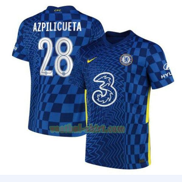 azpilicueta 28 chelsea thuis shirt 2021 2022 blauw mannen