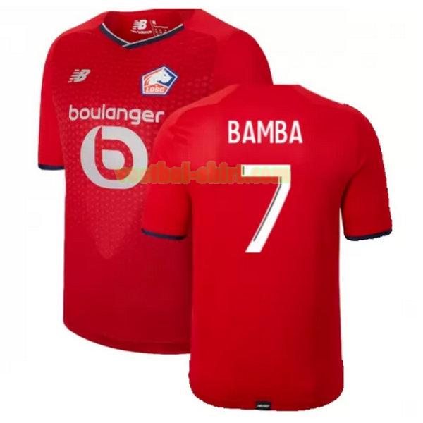 bamba 7 lille osc thuis shirt 2021 2022 rood mannen