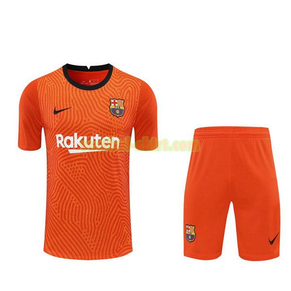 barcelona doelman shirts+pantalón 2021 oranje mannen