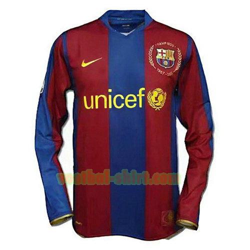 barcelona lange mouwen thuis shirt 2007 2008 mannen