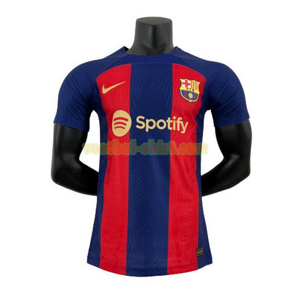 barcelona player thuis shirt 2023 2024 blauw rood mannen