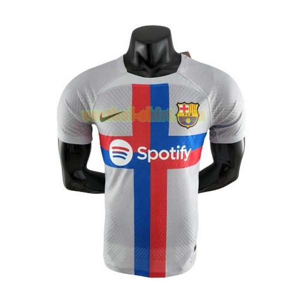 barcelona player uit shirt 2022 2023 grijs mannen
