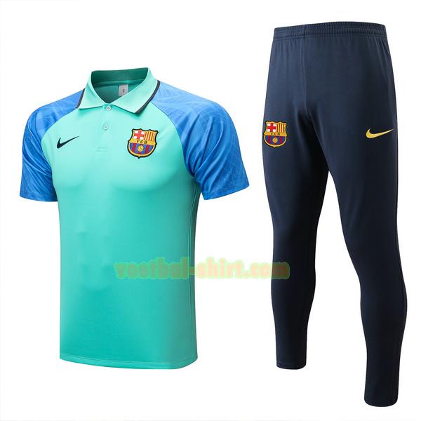 barcelona set polo 2022 2023 groen blauw mannen