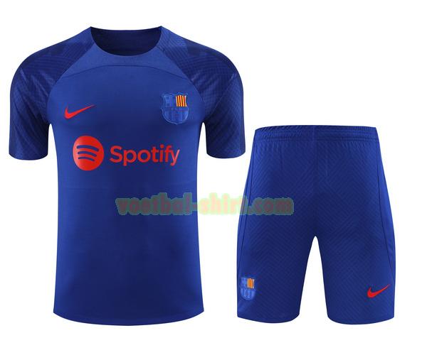 barcelona set training shirt 2023 2024 blauw mannen