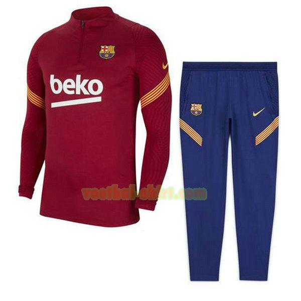 barcelona set trainingspak 2020-2021 blauw mannen