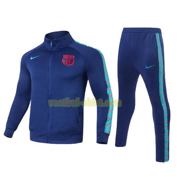 barcelona set trainingspak 2021 2022 blauw kinderen