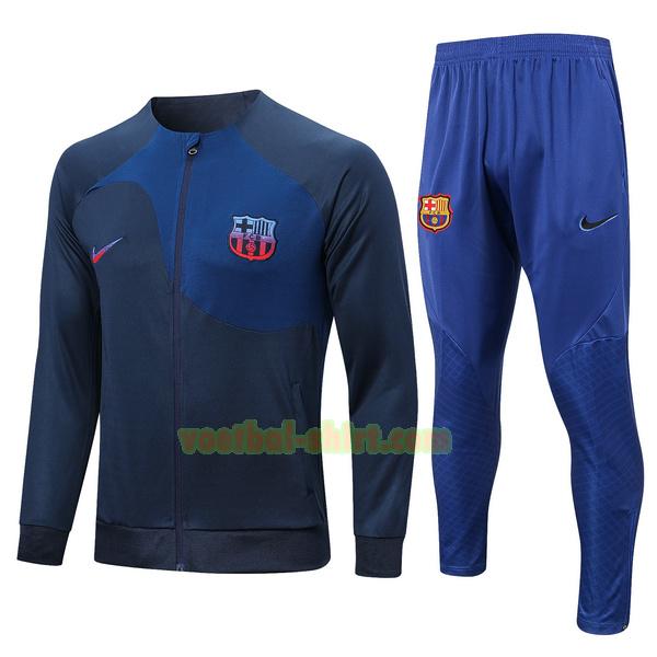 barcelona set trainingspak 2022 2023 blauw mannen