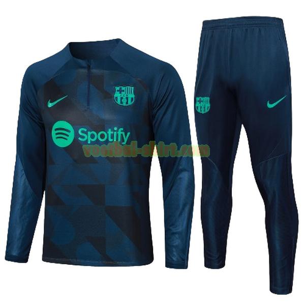 barcelona set trainingspak 2023 2024 blauw kinderen