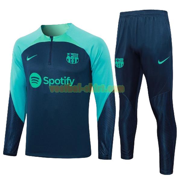 barcelona set trainingspak 2023 2024 groen blauw kinderen