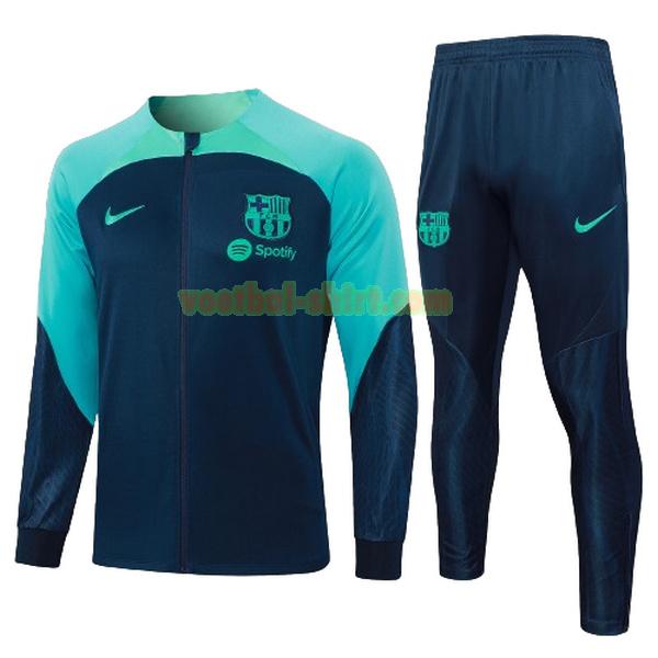 barcelona set trainingspak 2023 24 groen blauw kinderen