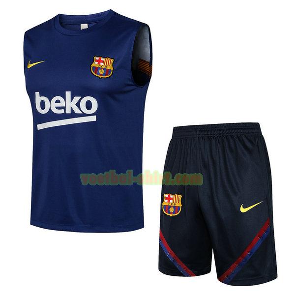 barcelona set vest 2021 2022 blauw mannen