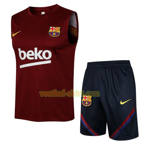 barcelona set vest 2021 2022 rood mannen