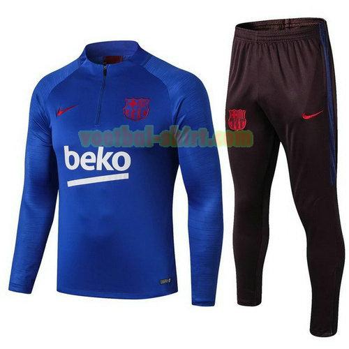 barcelona trainingspak 19-20 blauw zwart mannen