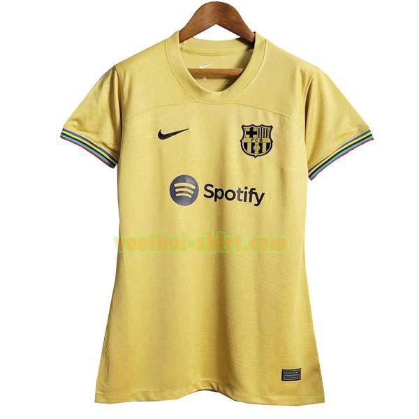 barcelona uit shirt 2022 2023 geel dames