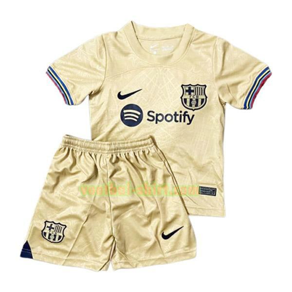 barcelona uit shirt 2022 2023 geel kinderen