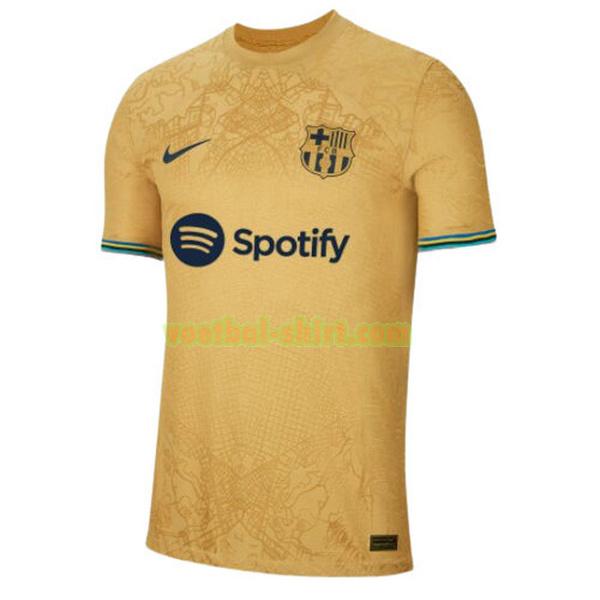 barcelona uit shirt 2022 2023 thailand geel mannen