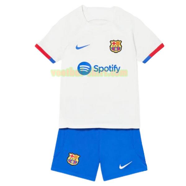 barcelona uit shirt 2023 2024 wit kinderen