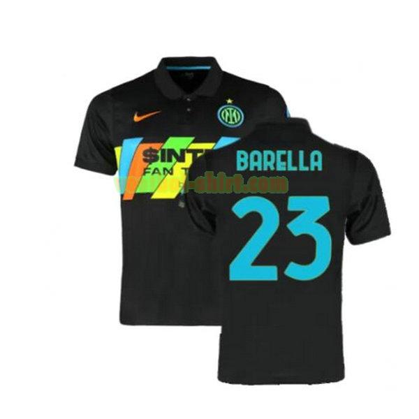 barella 23 inter milan 3e shirt 2021 2022 zwart mannen
