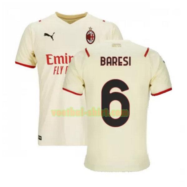 baresi 6 ac milan uit shirt 2021 2022 wit mannen