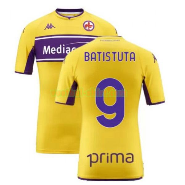 batistuta 9 fiorentina 3e shirt 2021 2022 geel mannen