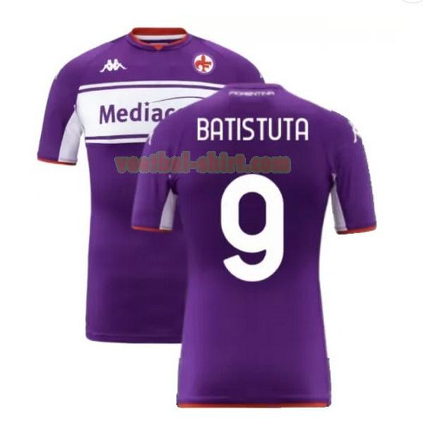 batistuta 9 fiorentina thuis shirt 2021 2022 purper mannen