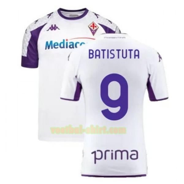 batistuta 9 fiorentina uit shirt 2021 2022 wit mannen