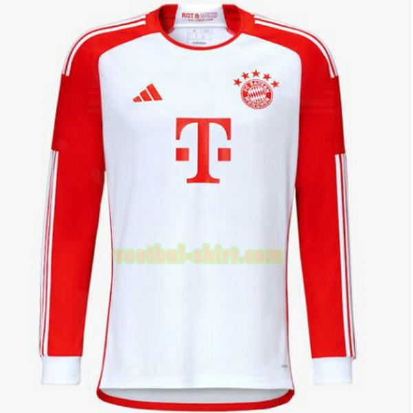 bayern münchen lange mouwen thuis shirt 2023 2024 wit mannen