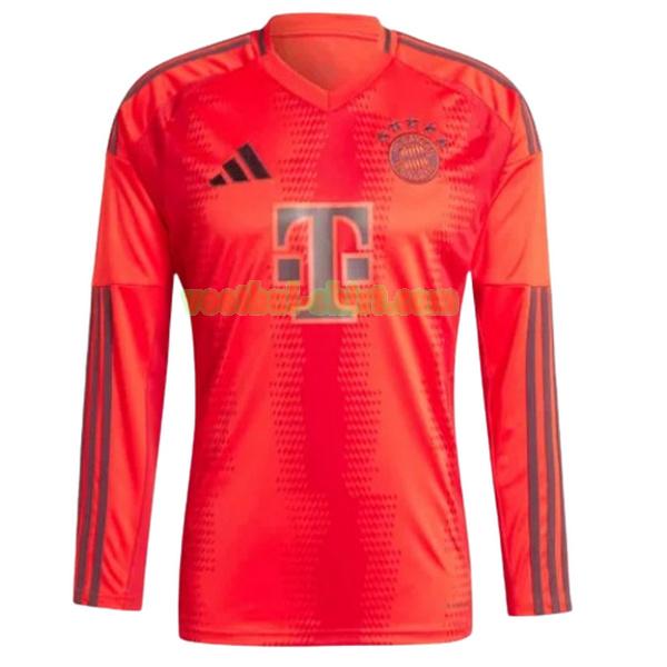 bayern münchen lange mouwen thuis shirt 2024 2025 rood mannen