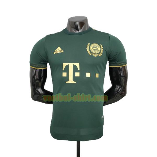 bayern münchen player commemorative edition shirt 2021 2022 groen mannen