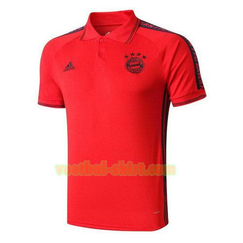 bayern münchen poloshirt 2019-2020 rood mannen