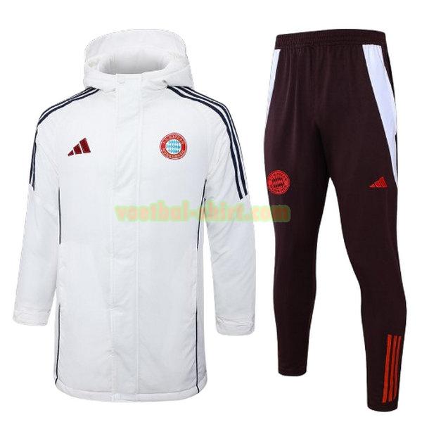 bayern münchen set cotton padded clothes 2024 25 wit mannen