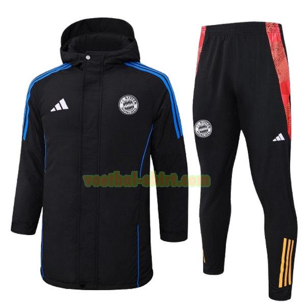 bayern münchen set cotton padded clothes 2024 25 zwart mannen