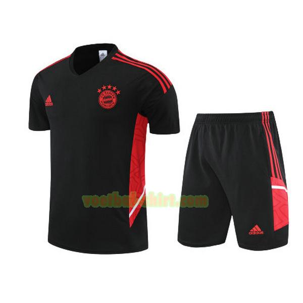 bayern münchen set training shirt 2022 2023 zwart mannen