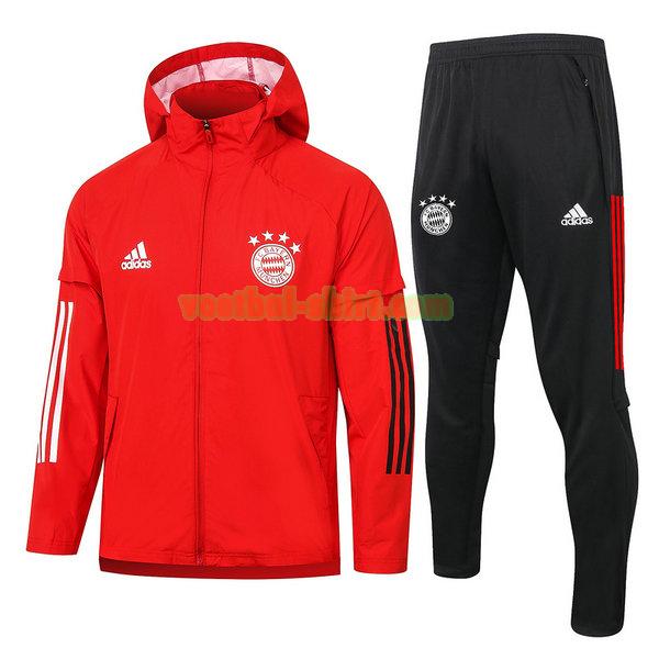bayern münchen set windjack 2021 rood mannen