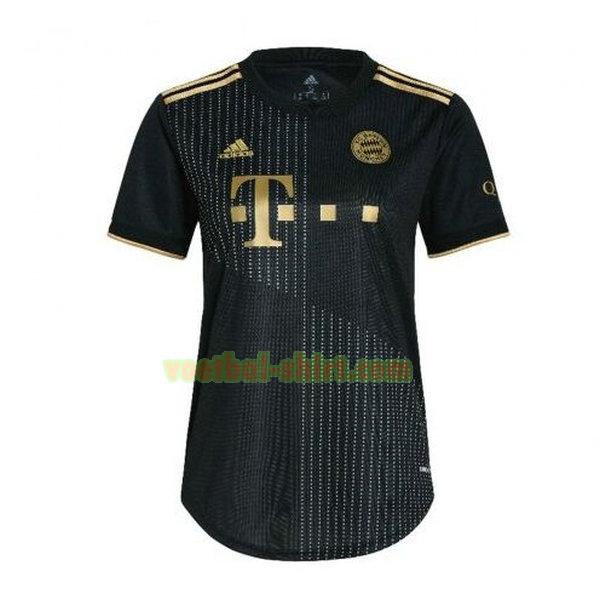 bayern münchen uit shirt 2021 2022 zwart dames