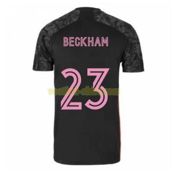 beckham 23 real madrid 3e shirt 2020-2021 zwart mannen