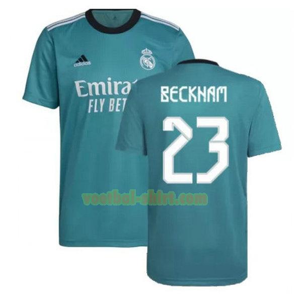 beckham 23 real madrid 3e shirt 2021 2022 groen mannen