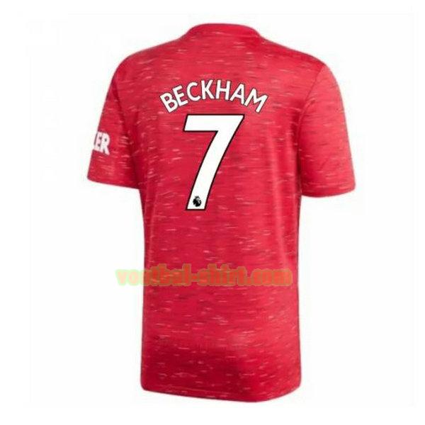 beckham 7 manchester united thuis shirt 2020-2021 mannen