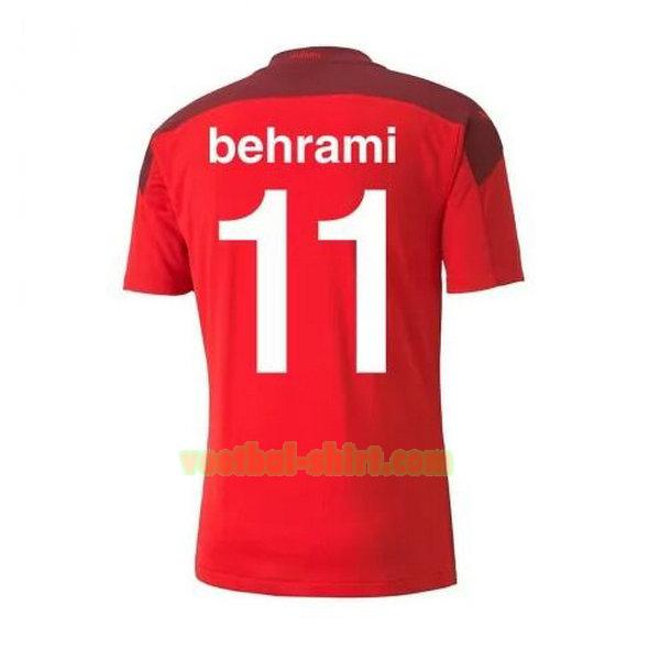 behrami 11 zwitserland thuis shirt 2020-2021 rood mannen