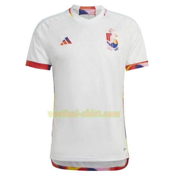 belgië thailand uit shirt 2022 2023 wit mannen