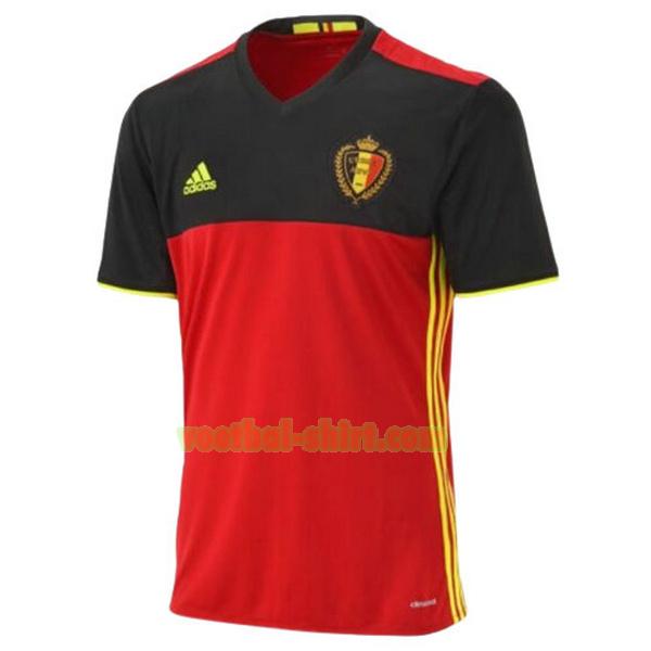 belgië thuis shirt 2022 thailand rood zwart mannen