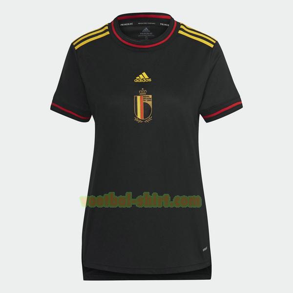 belgië thuis shirt euro 2022 zwart dames