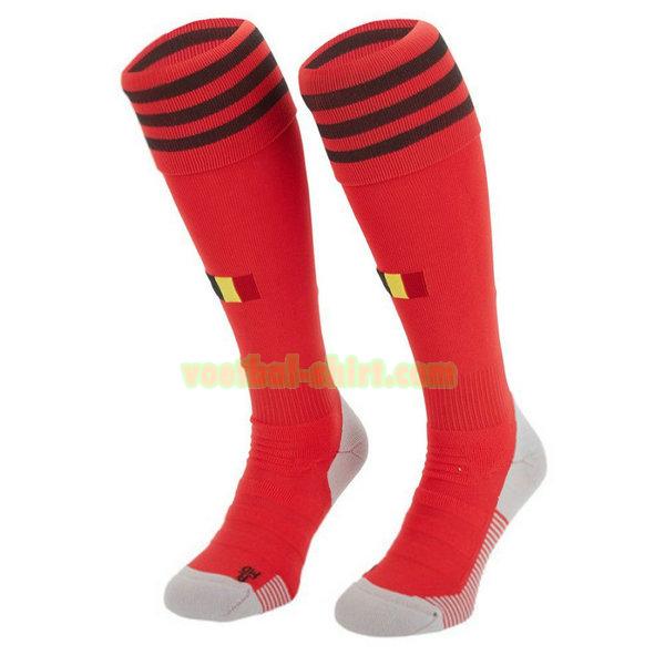belgië thuis sokken 2021 rood mannen