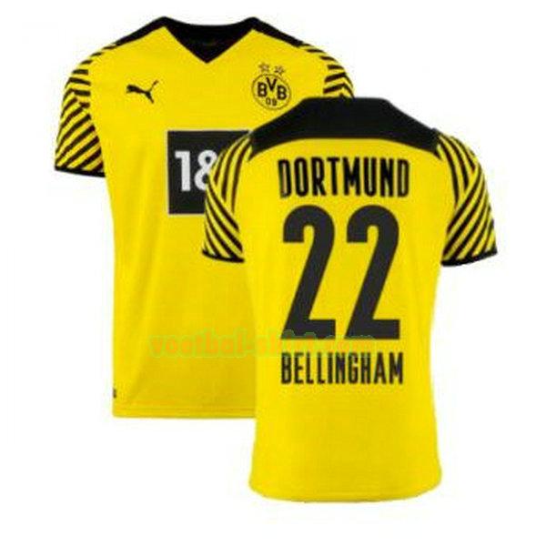 bellingham 22 borussia dortmund thuis shirt 2021 2022 geel mannen