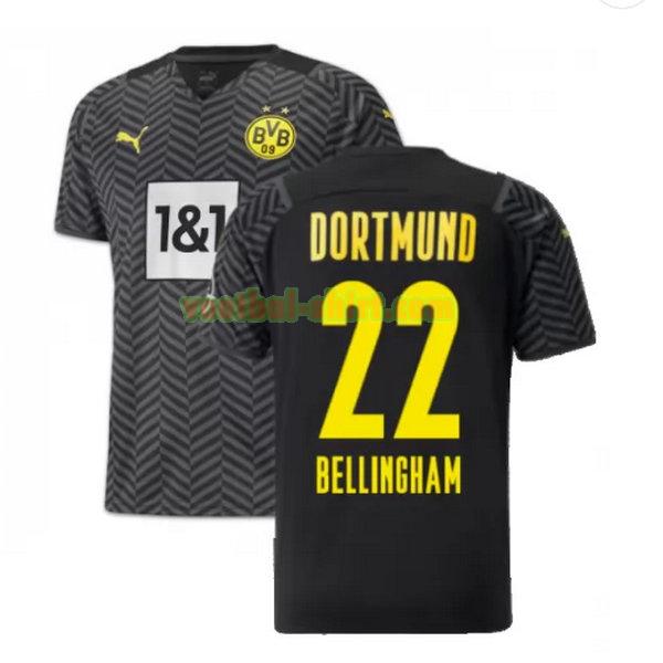 bellingham 22 borussia dortmund uit shirt 2021 2022 zwart mannen